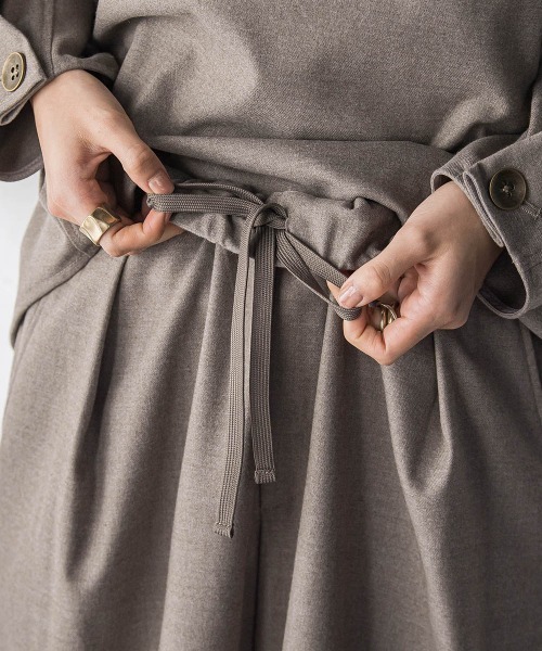 MAYSON GREY(メイソングレイ)の「【叶えるSET UP】起毛イージーワイドパンツ≪手洗い可能≫(その他パンツ・レディース・ブラック/ベージュ・M)」の13枚目の写真