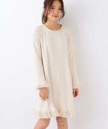 Another Edition | リブフリンジチュニックワンピース/AEBC CリブフリンジチュニックOP(チュニック)