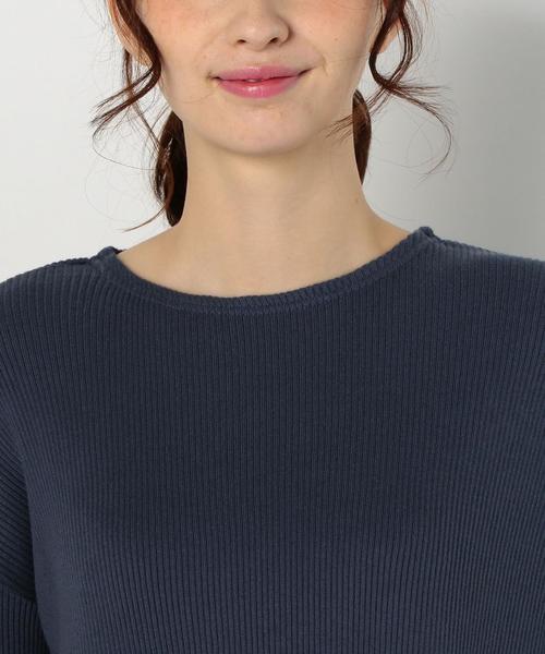 Another Edition（アナザーエディション）の「リブフリンジチュニックワンピース/AEBC CリブフリンジチュニックOP（チュニック・レディース・オフホワイト/ベージュ/ネイビー・FREE）」の8枚目の写真