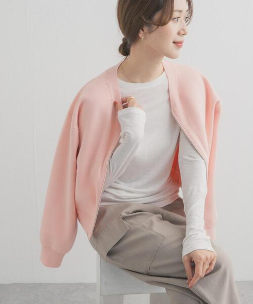 URBAN RESEARCH DOORS（アーバンリサーチドアーズ）の「リネン混シアーロングスリーブTシャツ（Tシャツ/カットソー・レディース・オフホワイト/ホワイト系その他・FREE）」の5枚目の写真