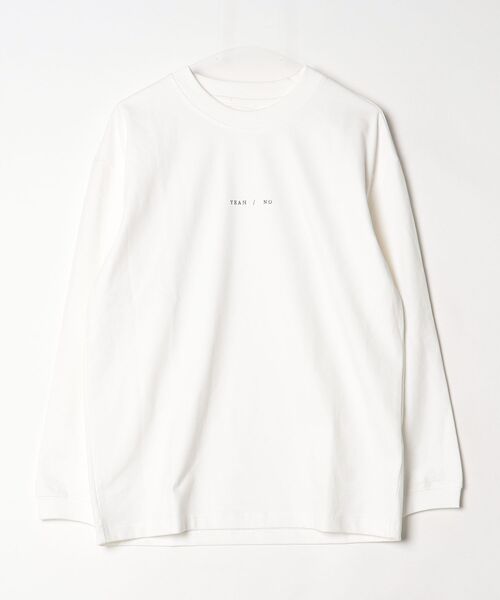 FUNALIVE(ファンアライブ)の「ABETTOR 高密度天竺チビロゴLS/T※数量限定(Tシャツ/カットソー・メンズ・アイボリー/ブラック・L/XL/M)」の2枚目の写真