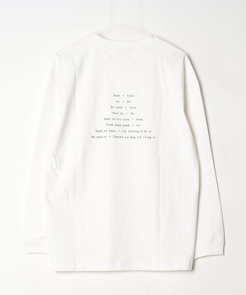 FUNALIVE(ファンアライブ)の「ABETTOR 高密度天竺チビロゴLS/T※数量限定(Tシャツ/カットソー・メンズ・アイボリー/ブラック・L/XL/M)」の3枚目の写真