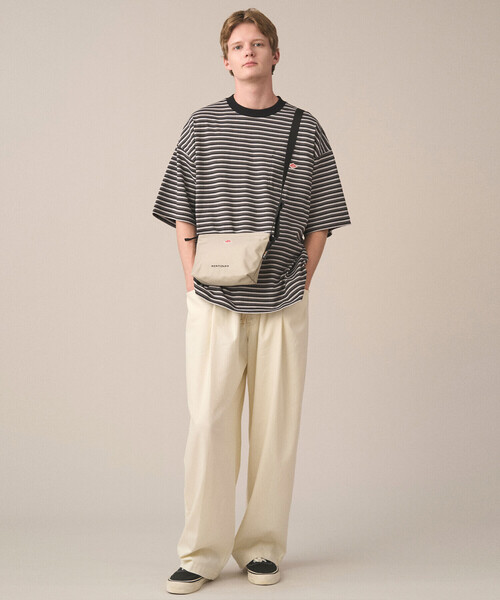 DANTON（ダントン）の「DANTON | コーデュラナイロン ショルダーバッグ MONTSOURIS UNISEX（ショルダーバッグ・レディース・ブラック/オレンジ/ダークグレー/グレイッシュベージュ・-）」の8枚目の写真