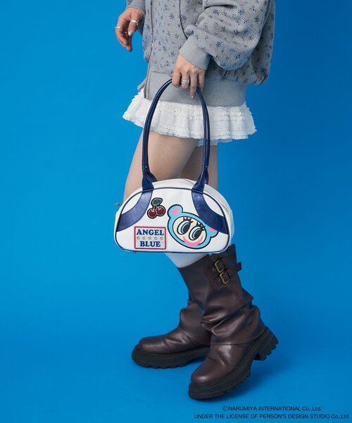 w closet（ダブルクローゼット）の「【ANGEL BLUE】ナカムラくんボストンバッグ（ボストンバッグ・レディース・ピンク/サックスブルー・FREE）」の17枚目の写真