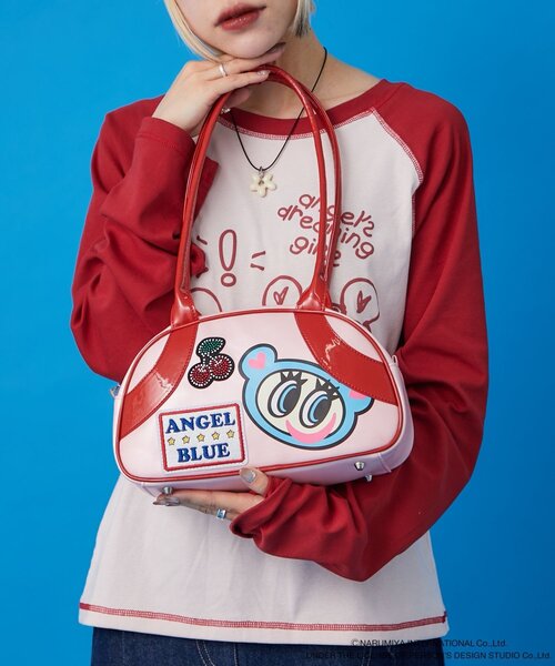 w closet（ダブルクローゼット）の「【ANGEL BLUE】ナカムラくんボストンバッグ（ボストンバッグ・レディース・ピンク/サックスブルー・FREE）」の7枚目の写真
