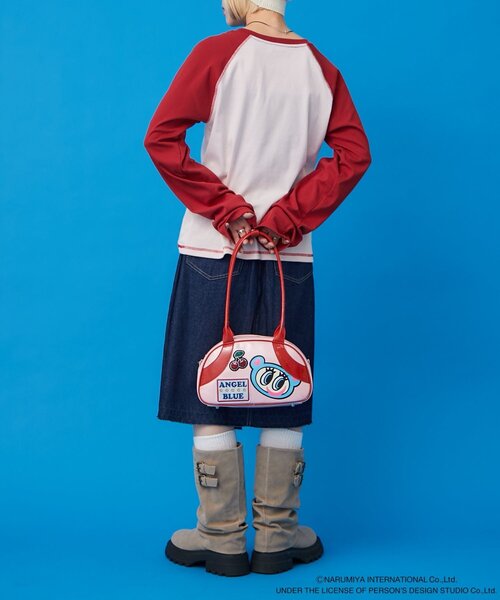 w closet（ダブルクローゼット）の「【ANGEL BLUE】ナカムラくんボストンバッグ（ボストンバッグ・レディース・ピンク/サックスブルー・FREE）」の12枚目の写真