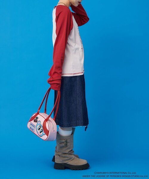 w closet（ダブルクローゼット）の「【ANGEL BLUE】ナカムラくんボストンバッグ（ボストンバッグ・レディース・ピンク/サックスブルー・FREE）」の13枚目の写真