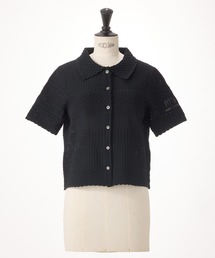 STRAWBERRY-FIELDS（ストロベリーフィールズ）の「ポーツポリー_レース編ポロニット（カーディガン/ボレロ）」