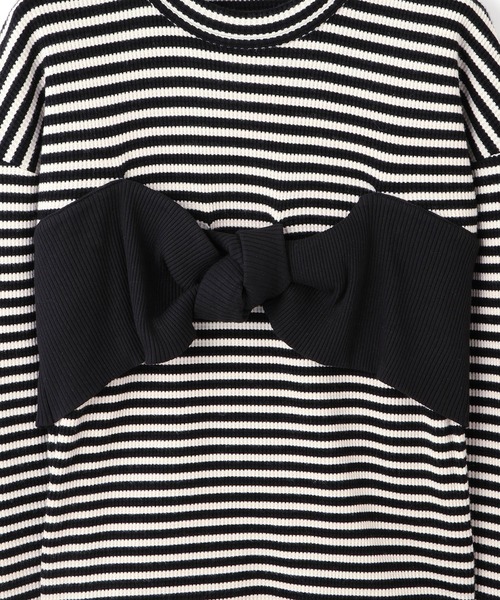 ADAM ET ROPE'(アダムエロペ)の「【WEB限定】ツイストビスチェドッキングプルオーバー(Tシャツ/カットソー・レディース・チャコールグレー/ブラック系その他/ホワイト系その他・FREE)」の18枚目の写真