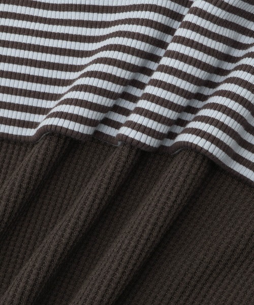 【チャコール（06）】【WEB限定】ツイストビスチェドッキングプルオーバー ADAM ET ROPE'｜【WEB限定】ツイストビスチェドッキングプルオーバー