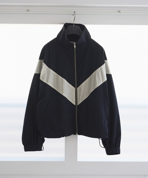anuke（アンヌーク）の「Nylon Track Blouzon（ブルゾン・レディース・ネイビー/チャコールグレー・FREE）」の13枚目の写真
