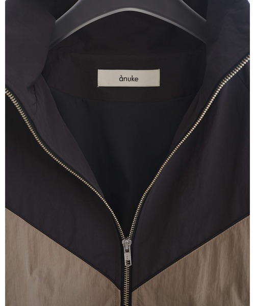 anuke（アンヌーク）の「Nylon Track Blouzon（ブルゾン・レディース・ネイビー/チャコールグレー・FREE）」の16枚目の写真