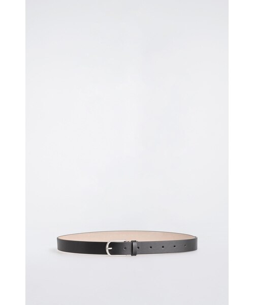 COS（コス）の「ラウンドバックルレザーベルト（ベルト・メンズ・ブラック・S/M/L/XS）」の3枚目の写真