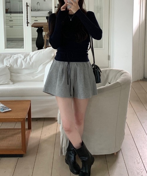 FREE STYLISTS(フリー スタイリスト)の「YUGA_YGMC Korean-style ribbed knit and tight vest set(ニット/セーター・レディース・ベビーピンク/オフホワイト/ネイビー・FREE)」の21枚目の写真