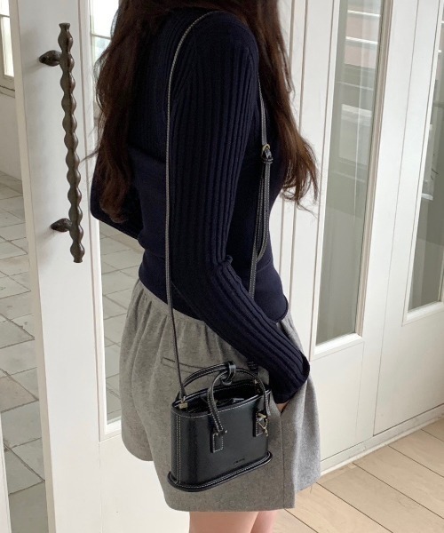 FREE STYLISTS(フリー スタイリスト)の「YUGA_YGMC Korean-style ribbed knit and tight vest set(ニット/セーター・レディース・ベビーピンク/オフホワイト/ネイビー・FREE)」の17枚目の写真