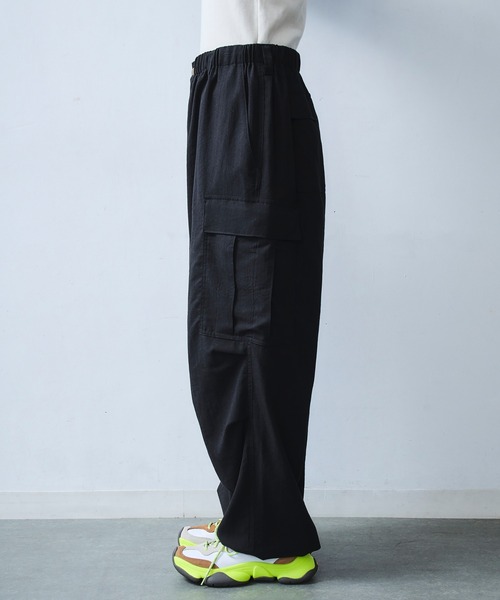 DAWNCE(ダウンス)の「イージーワイドカーゴパンツ(カーゴパンツ・メンズ・ブラック/カーキ・L/M)」の14枚目の写真
