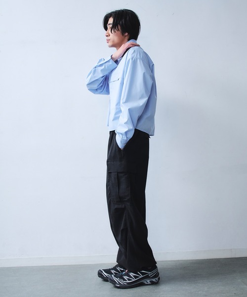 DAWNCE(ダウンス)の「イージーワイドカーゴパンツ(カーゴパンツ・メンズ・ブラック/カーキ・L/M)」の18枚目の写真