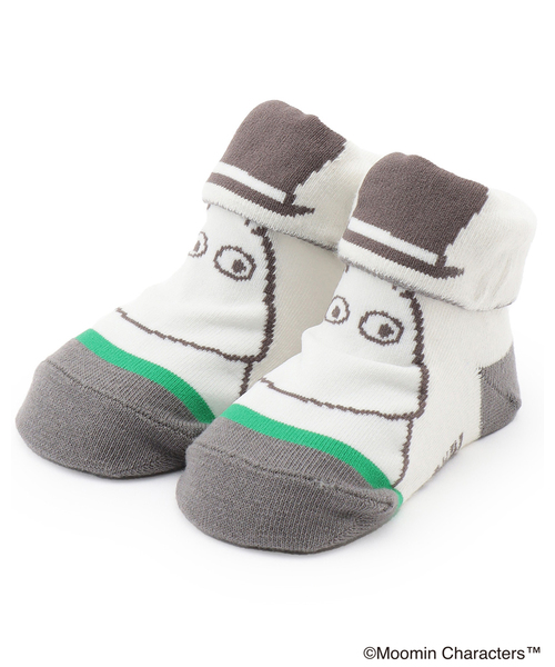 kladskap（クレードスコープ）の「【MOOMIN】ムーミンパパ カップソックス（ベビーシューズ/ベビーソックス・キッズ・ネイビー/グレー・F）」の2枚目の写真