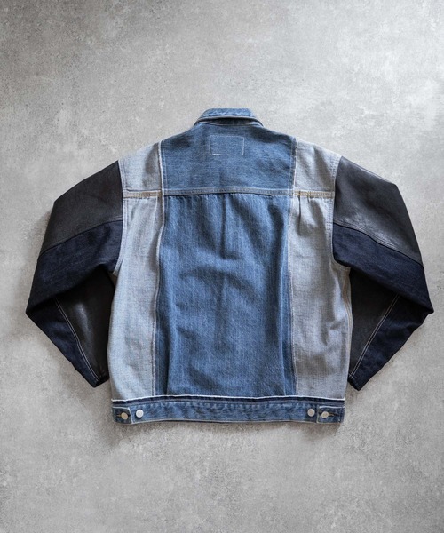 Iroquois（イロコイ）の「CENTER SEAM JKT×LEATHER（ブルゾン・メンズ・インディゴブルー・5/4/3/2）」の5枚目の写真