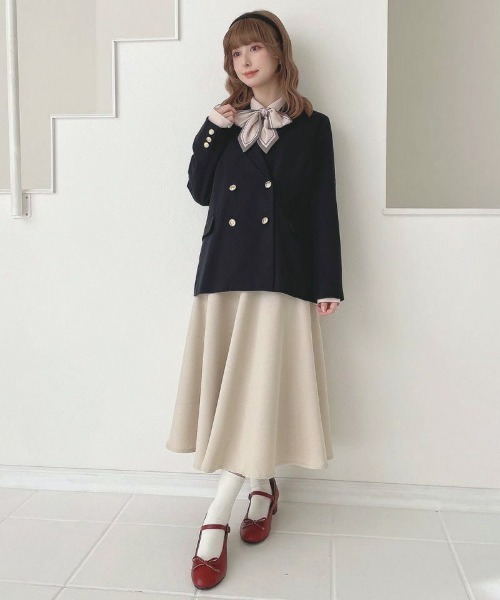 an another angelus（アンアナザーアンジェラス）の「ゴールド釦ダブルジャケット/fint フィント（その他アウター・レディース・ネイビー・2/1）」の13枚目の写真