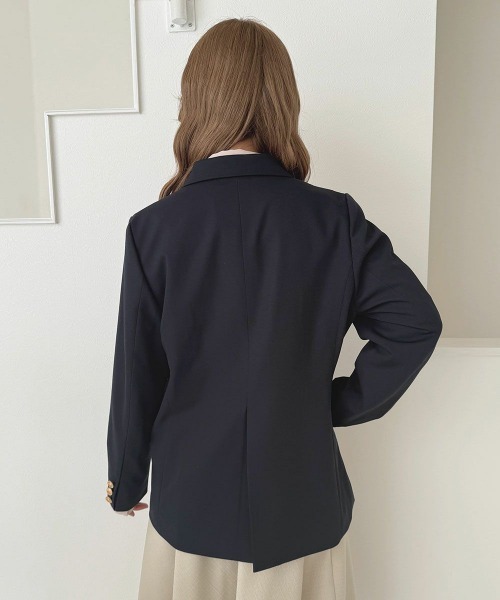 an another angelus（アンアナザーアンジェラス）の「ゴールド釦ダブルジャケット/fint フィント（その他アウター・レディース・ネイビー・2/1）」の17枚目の写真