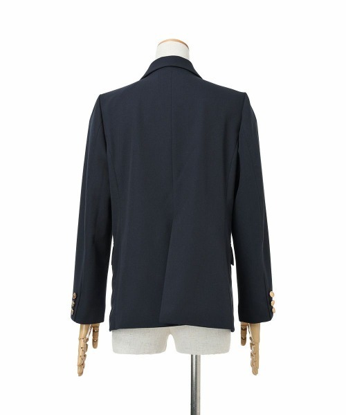 an another angelus（アンアナザーアンジェラス）の「ゴールド釦ダブルジャケット/fint フィント（その他アウター・レディース・ネイビー・2/1）」の2枚目の写真