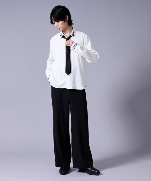 Ellno Loset(エルノロゼット)の「カーブラインパンツ(スラックス・メンズ・ブラック/アイボリー・X-SMALL/MEDIUM/LARGE/SMALL)」の22枚目の写真