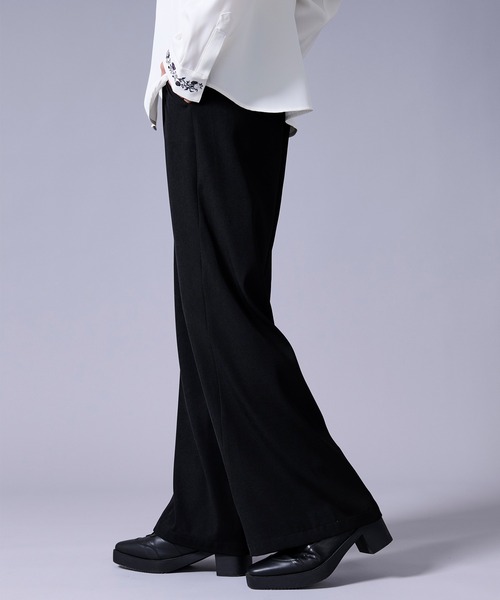 Ellno Loset(エルノロゼット)の「カーブラインパンツ(スラックス・メンズ・ブラック/アイボリー・X-SMALL/MEDIUM/LARGE/SMALL)」の18枚目の写真