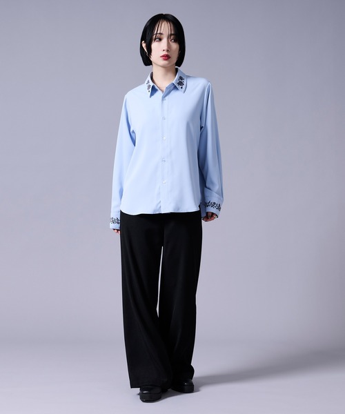 Ellno Loset(エルノロゼット)の「カーブラインパンツ(スラックス・メンズ・ブラック/アイボリー・X-SMALL/MEDIUM/LARGE/SMALL)」の10枚目の写真