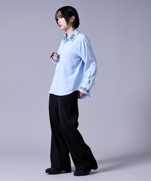 Ellno Loset(エルノロゼット)の「カーブラインパンツ(スラックス・メンズ・ブラック/アイボリー・X-SMALL/MEDIUM/LARGE/SMALL)」の11枚目の写真