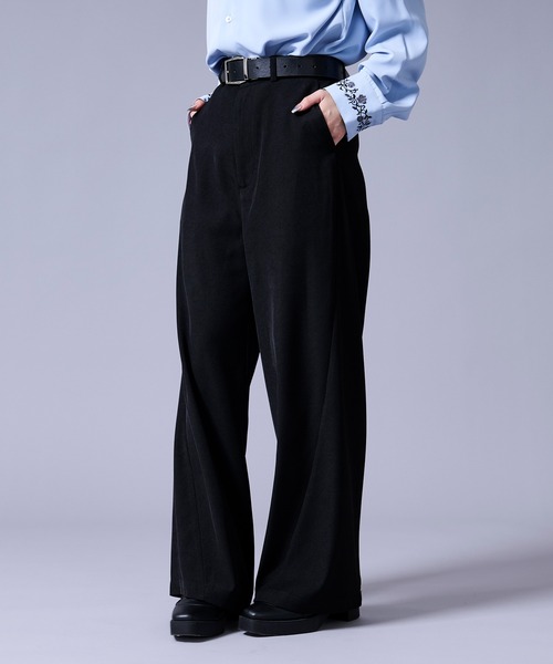 Ellno Loset(エルノロゼット)の「カーブラインパンツ(スラックス・メンズ・ブラック/アイボリー・X-SMALL/MEDIUM/LARGE/SMALL)」の5枚目の写真