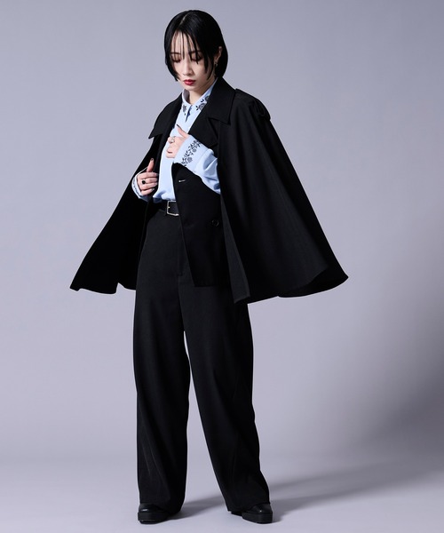 Ellno Loset(エルノロゼット)の「カーブラインパンツ(スラックス・メンズ・ブラック/アイボリー・X-SMALL/MEDIUM/LARGE/SMALL)」の13枚目の写真