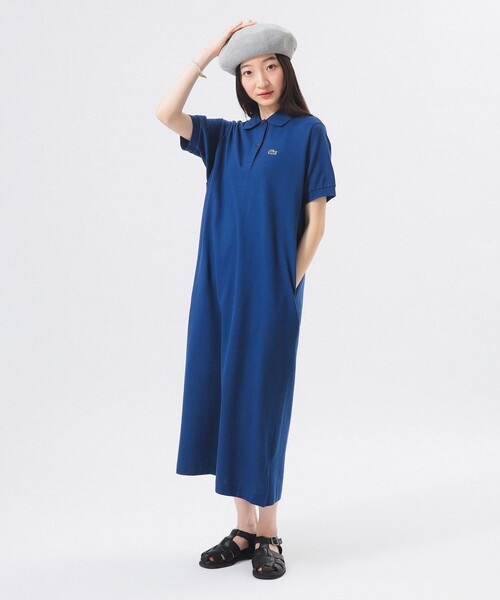 LACOSTE（ラコステ）の「【別注】LACOSTE / ポロ ワンピース（ワンピース・レディース・ネイビー/ブラウン系その他/ブラック・38/36/34）」の3枚目の写真