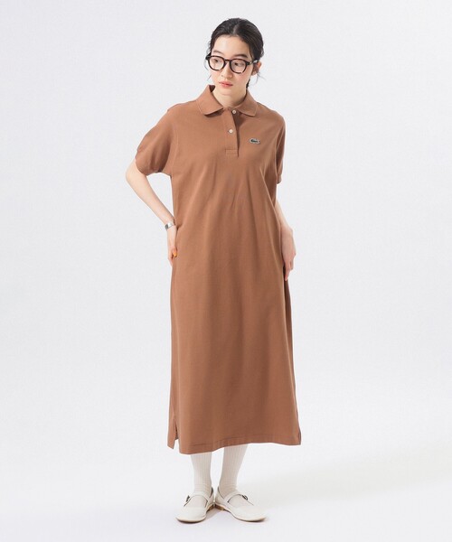 LACOSTE（ラコステ）の「【別注】LACOSTE / ポロ ワンピース（ワンピース・レディース・ネイビー/ブラウン系その他/ブラック・38/36/34）」の11枚目の写真