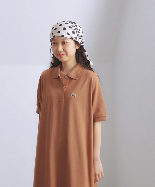 LACOSTE（ラコステ）の「【別注】LACOSTE / ポロ ワンピース（ワンピース・レディース・ネイビー/ブラウン系その他/ブラック・38/36/34）」の8枚目の写真