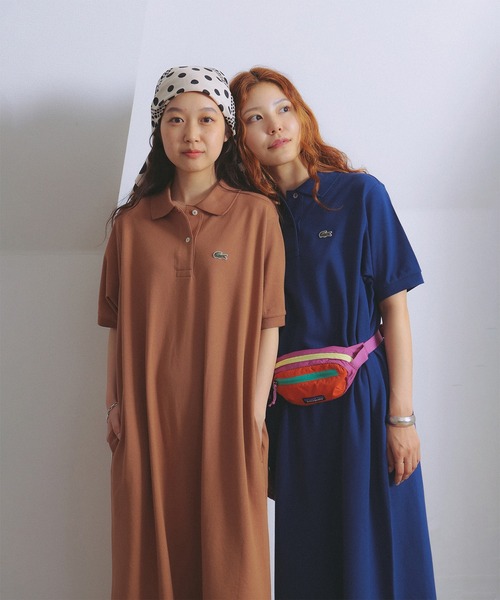 LACOSTE（ラコステ）の「【別注】LACOSTE / ポロ ワンピース（ワンピース・レディース・ネイビー/ブラウン系その他/ブラック・38/36/34）」の6枚目の写真