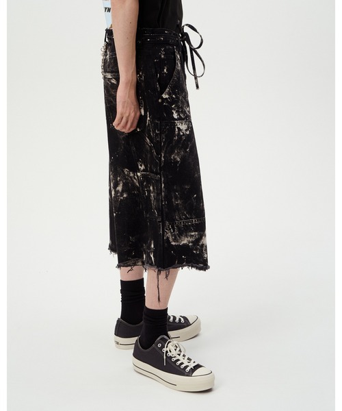 DISCOVERED(ディスカバード)の「BLEACH HAKAMA SHORTS(デニムパンツ・メンズ・ブラック/ホワイト・LARGE/SMALL)」の8枚目の写真