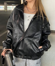 non-hedge（ノンヘッジ）の「合成皮革ライダースジャケット（ライダースジャケット）」