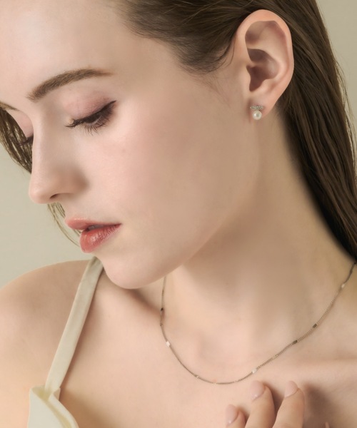 muku(ムク)の「PIERCE/ZIRCONIABAR ONEPEARL(ピアス(両耳用)・レディース・ゴールド/シルバー・FREE)」の22枚目の写真