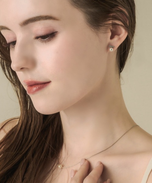 muku(ムク)の「PIERCE/ZIRCONIABAR ONEPEARL(ピアス(両耳用)・レディース・ゴールド/シルバー・FREE)」の15枚目の写真