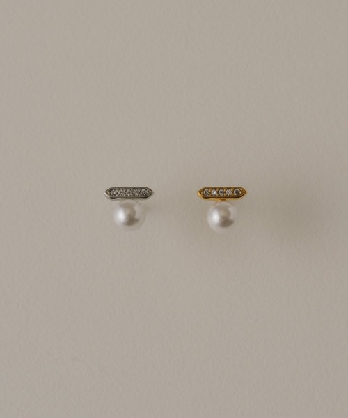 muku(ムク)の「PIERCE/ZIRCONIABAR ONEPEARL(ピアス(両耳用)・レディース・ゴールド/シルバー・FREE)」の19枚目の写真