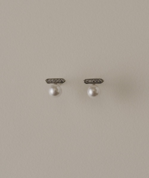 muku(ムク)の「PIERCE/ZIRCONIABAR ONEPEARL(ピアス(両耳用)・レディース・ゴールド/シルバー・FREE)」の9枚目の写真
