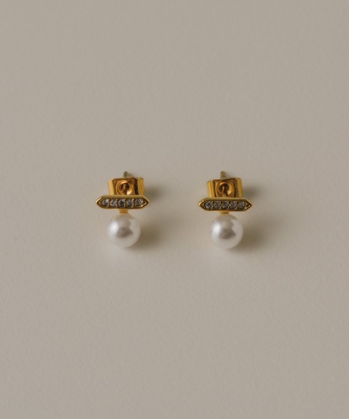 muku(ムク)の「PIERCE/ZIRCONIABAR ONEPEARL(ピアス(両耳用)・レディース・ゴールド/シルバー・FREE)」の10枚目の写真