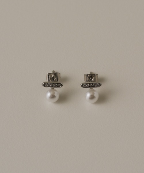 muku(ムク)の「PIERCE/ZIRCONIABAR ONEPEARL(ピアス(両耳用)・レディース・ゴールド/シルバー・FREE)」の11枚目の写真