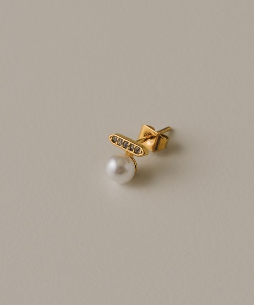 muku(ムク)の「PIERCE/ZIRCONIABAR ONEPEARL(ピアス(両耳用)・レディース・ゴールド/シルバー・FREE)」の13枚目の写真
