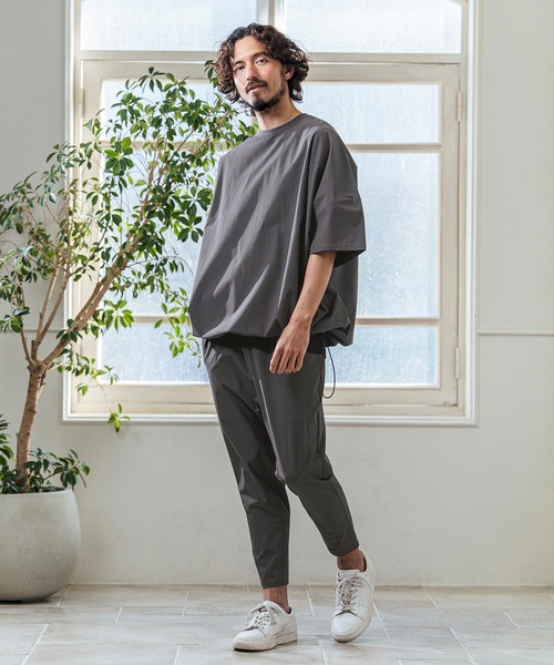 Magine(マージン)の「mp14659- Nylon Stretch Easy Tapered Pants イージーテーパードパンツ(MGN-261-020)(その他パンツ・メンズ・チャコール/オリーブ/ブラック・48/46/44)」の14枚目の写真