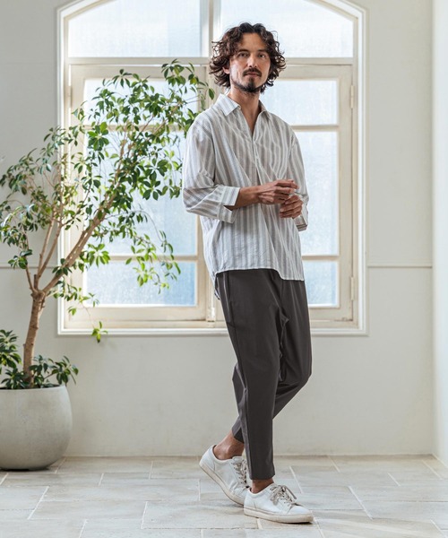Magine(マージン)の「mp14659- Nylon Stretch Easy Tapered Pants イージーテーパードパンツ(MGN-261-020)(その他パンツ・メンズ・チャコール/オリーブ/ブラック・48/46/44)」の16枚目の写真