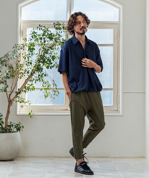 Magine(マージン)の「mp14659- Nylon Stretch Easy Tapered Pants イージーテーパードパンツ(MGN-261-020)(その他パンツ・メンズ・チャコール/オリーブ/ブラック・48/46/44)」の21枚目の写真