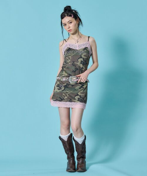 SEQUENZ(シークエンズ)の「※WEB限定 / メッシュ×レース / レディースキャミワンピース / sqnzmesh camisole onepiece(ワンピース・レディース・その他1・MEDIUM/SMALL)」の6枚目の写真