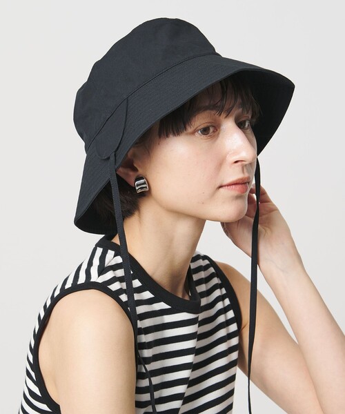 KIJIMA TAKAYUKI（キジマ　タカユキ）の「＜KIJIMA TAKAYUKI＞K バケットハット（ハット・レディース・オフホワイト/ブラック・FREE）」の6枚目の写真